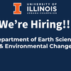 The department of Earth Science and Environmental Change is hiring